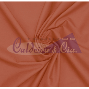 Tecido Tricoline Silky Lisa cor - 2399 (Salmão)